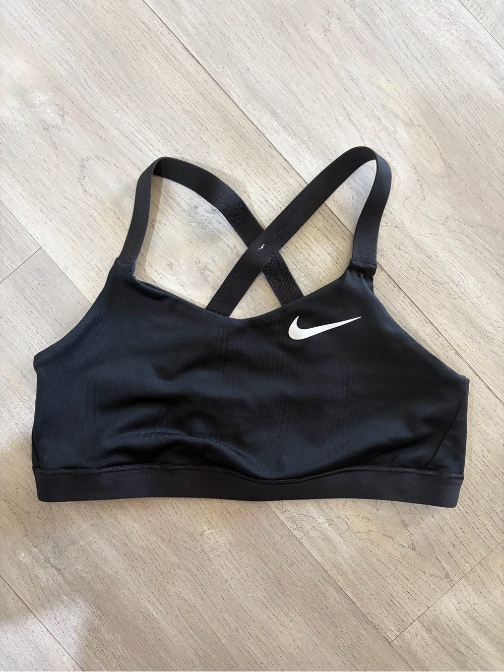 Nike Kids Black Cross-Back Sports Bra